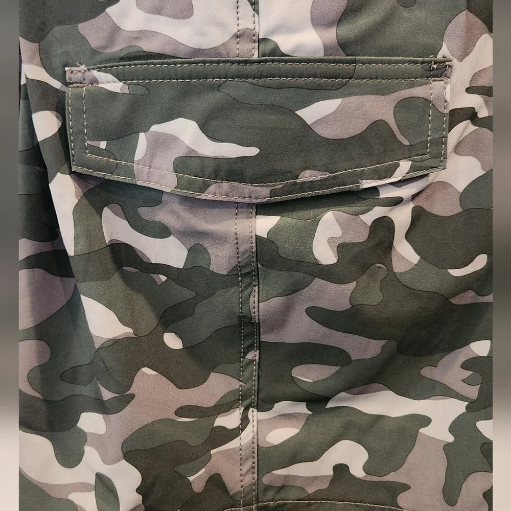 🩳 George Men’s XL Camouflage Swim Shorts Size 40–42 – NWT, 9” Inseam Camo Army - Picture 7 of 16